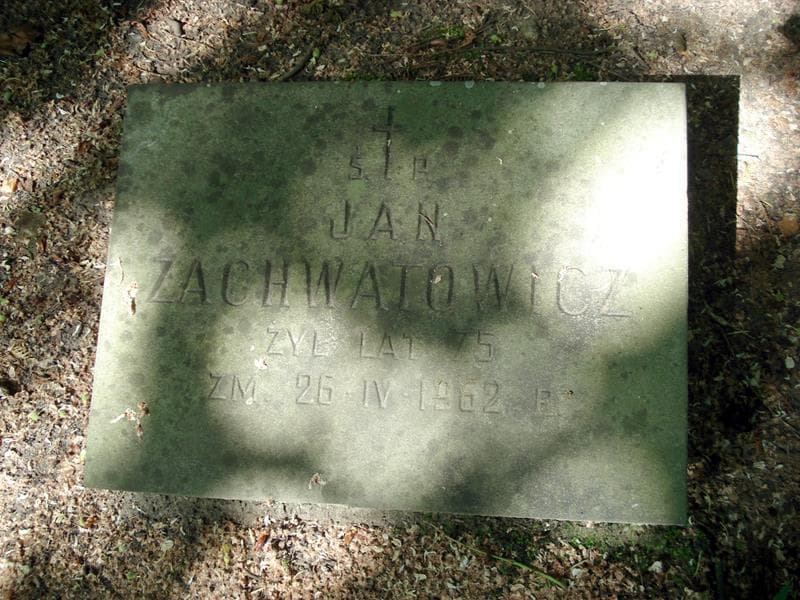 Zdjęcie grobu Jan Zachwatowicz (1)