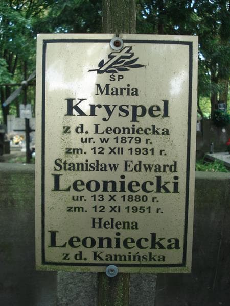 Zdjęcie grobu Stanisław Leoniecki (2)