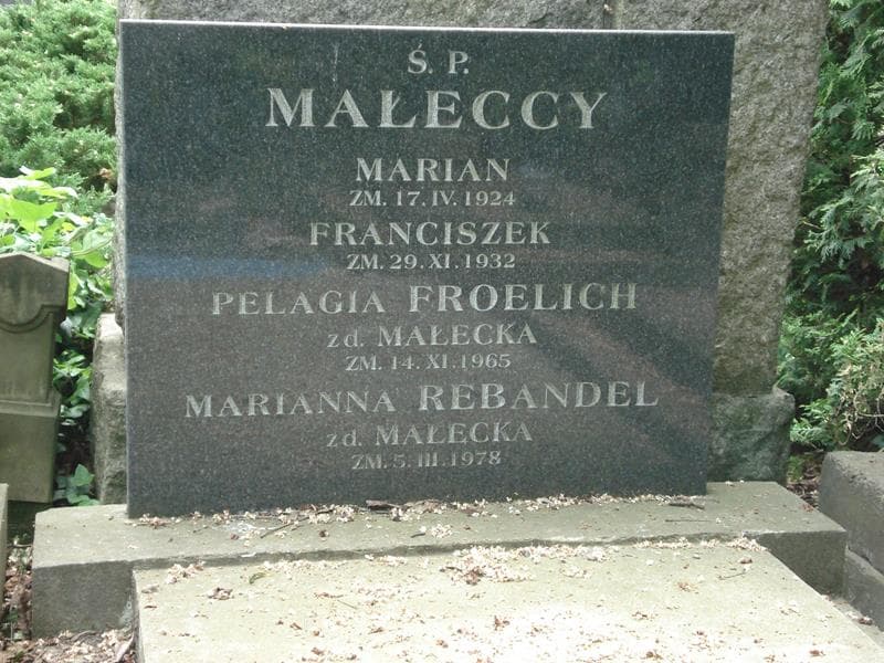 Zdjęcie grobu Pelagia Froelich (2)