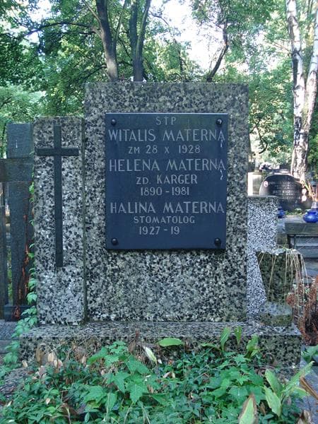 Zdjęcie grobu Helena Materna (2)