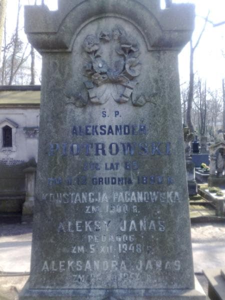 Zdjęcie grobu Aleksandra Janas (2)