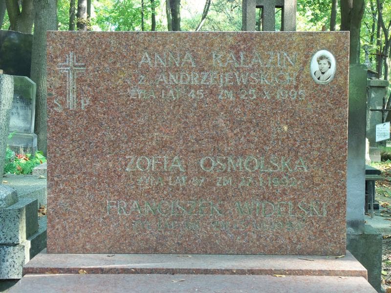Zdjęcie grobu Zofia Osmolska (2)