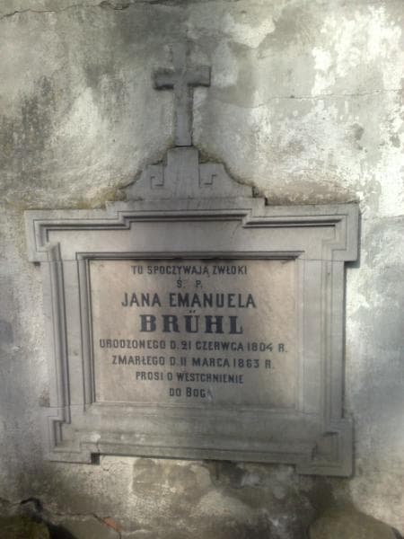 Zdjęcie grobu Jan Emanuel Bruhl (1)
