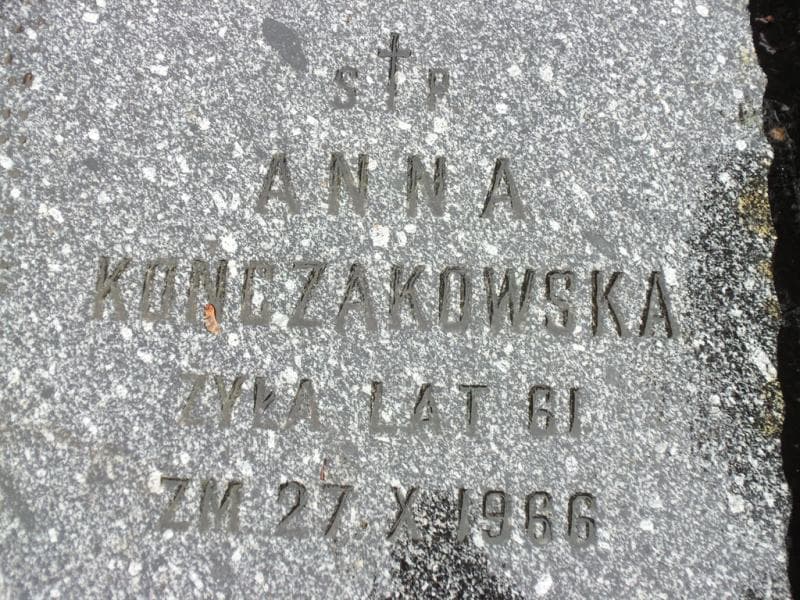 Zdjęcie grobu Anna Kończakowska (1)