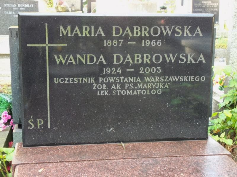 Zdjęcie grobu Wanda Dąbrowska (2)