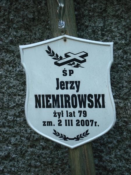 Zdjęcie grobu Jerzy Niemirowski (2)