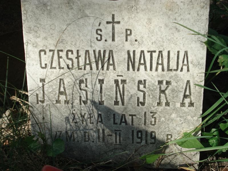 Zdjęcie grobu Czesława Natalja Jasińska (2)