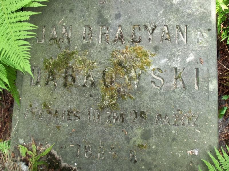 Zdjęcie grobu Jan Gracyan Dąbkowski (2)