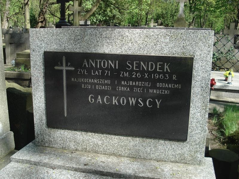 Zdjęcie grobu Antoni Sendek (1)