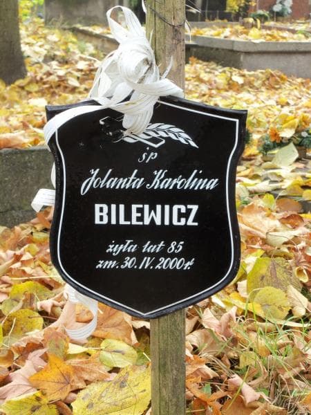 Zdjęcie grobu Jolanta Karolina Bilewicz (2)
