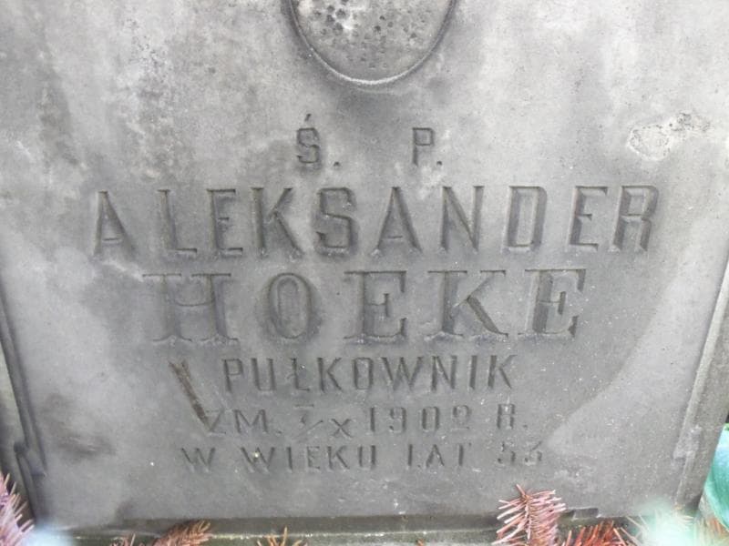 Zdjęcie grobu Aleksander Hoeke (2)