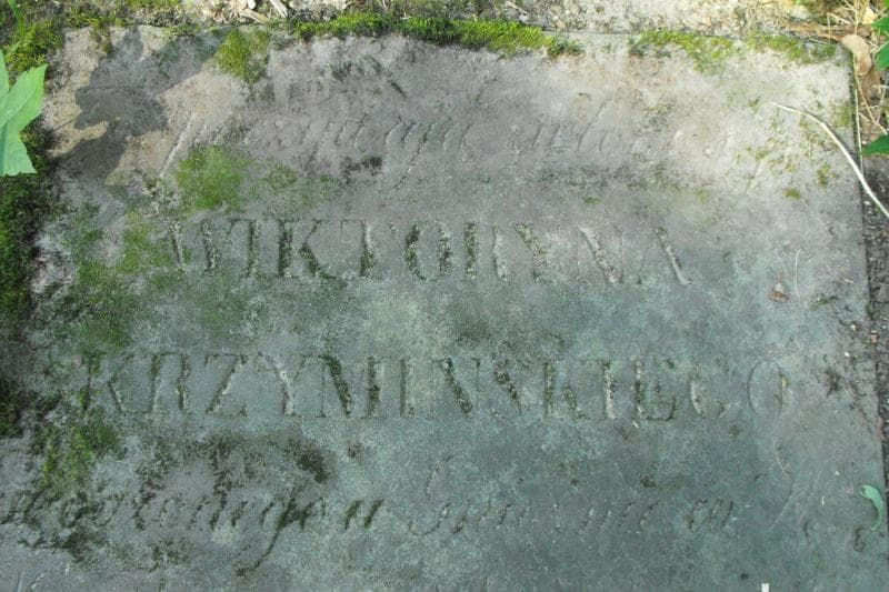 Zdjęcie grobu Wiktoryn Krzymiński (2)