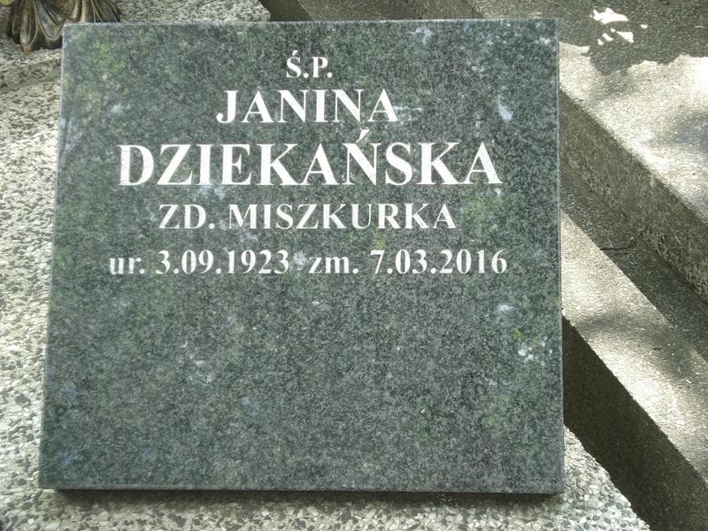 Zdjęcie grobu Janina Dziekańska (2)