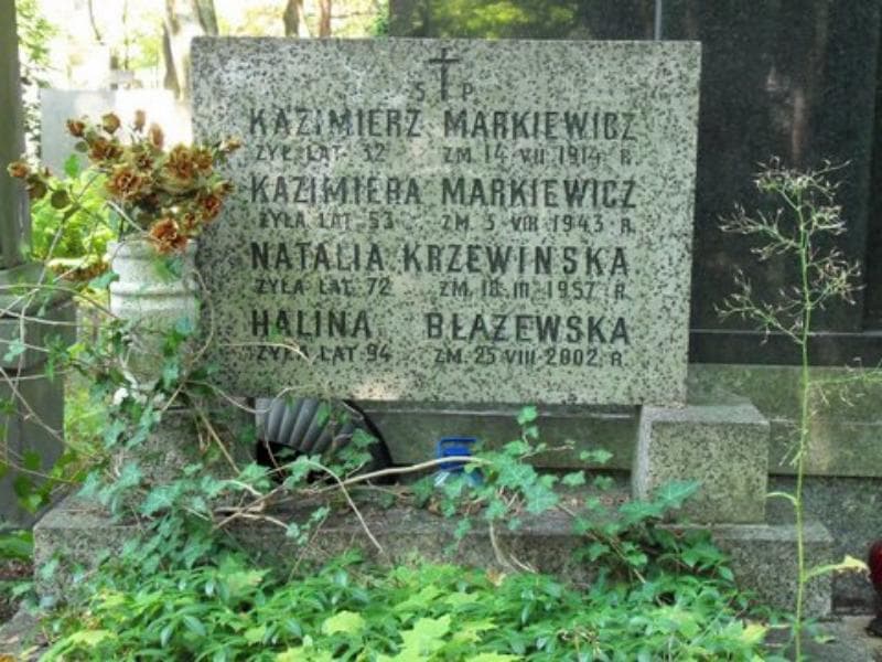 Zdjęcie grobu Kazimiera Markiewicz (2)