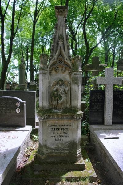 Zdjęcie grobu Ludwika Liedtke (2)