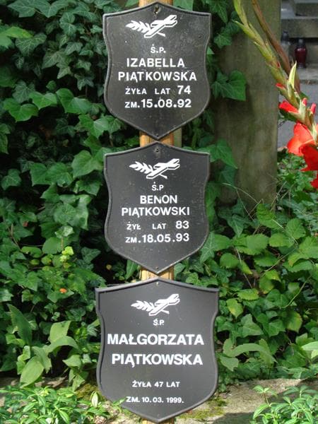 Zdjęcie grobu Benon Piątkowski (2)