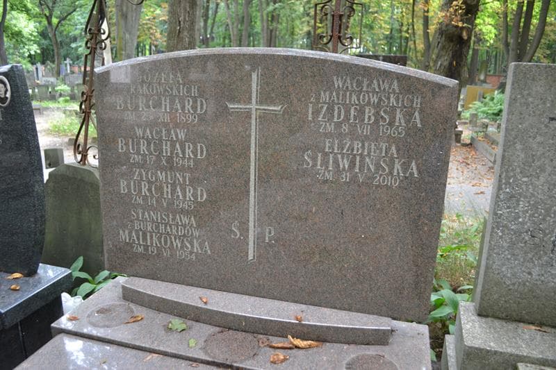 Zdjęcie grobu Józefa Burchard (2)