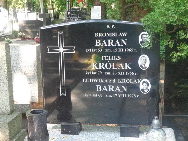 Zdjęcie grobu Ludwika Baran (2)