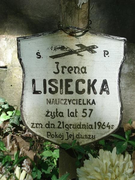 Zdjęcie grobu Irena Lisiecka (1)