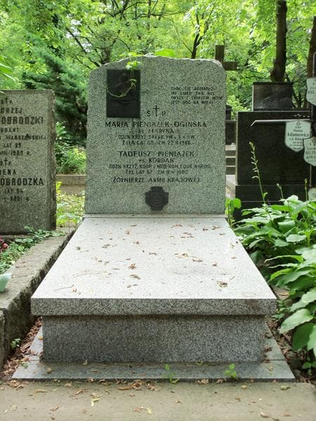 Zdjęcie grobu: Maria Pieniążek-Oginska