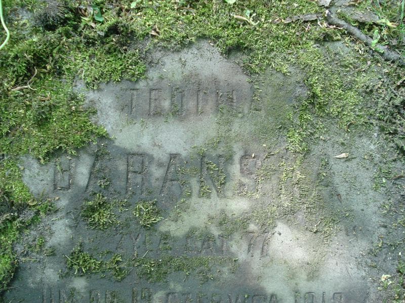 Zdjęcie grobu Teofila Barańska (1)