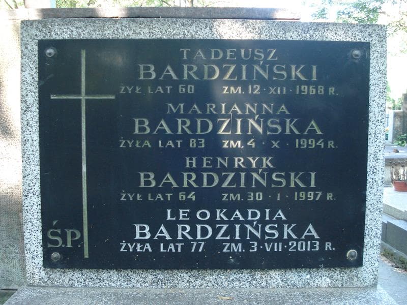 Zdjęcie grobu Leokadia Bardzińska (2)