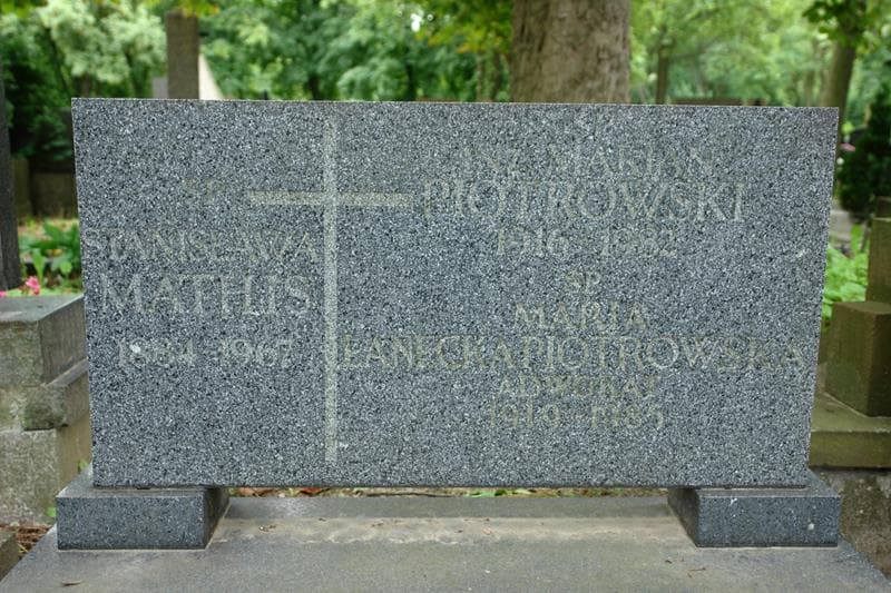 Zdjęcie grobu Stanisława Mathis (2)