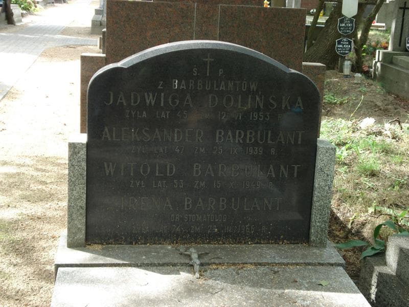 Zdjęcie grobu Aleksander Barbulant (2)