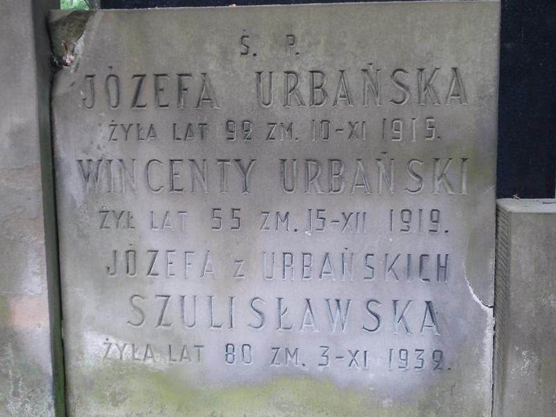 Zdjęcie grobu Wincenty Urbański (2)