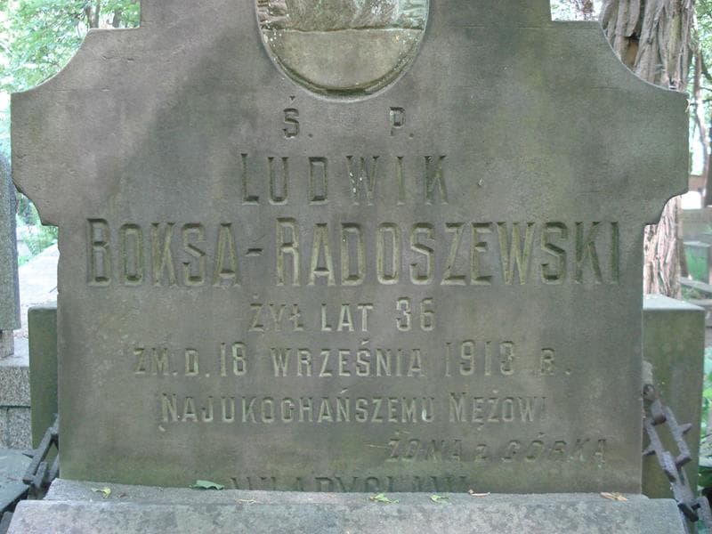 Zdjęcie grobu Ludwik Boksa-Radoszewski (1)