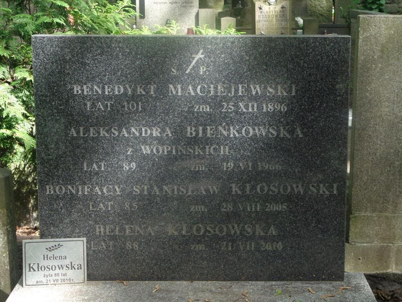 Zdjęcie grobu Bonifacy Stanisław Kłosowski (2)