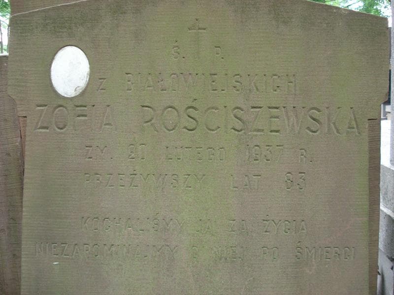 Zdjęcie grobu Zofia Rościszewska (2)