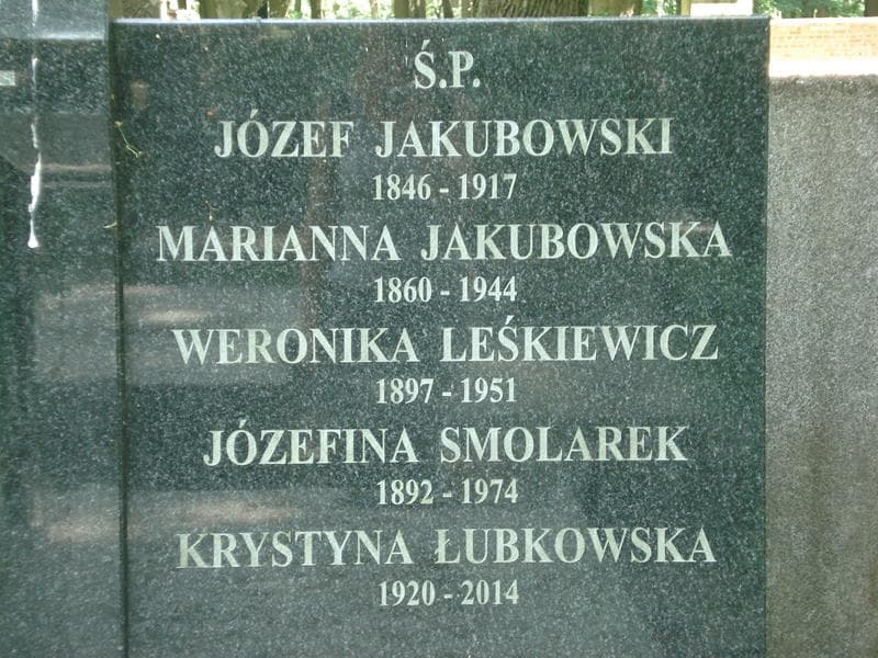 Zdjęcie grobu Marianna Jakubowska (1)