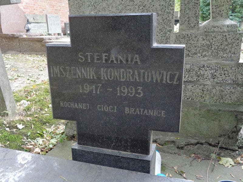 Zdjęcie grobu Stefania Imszennik Kondratowicz (2)