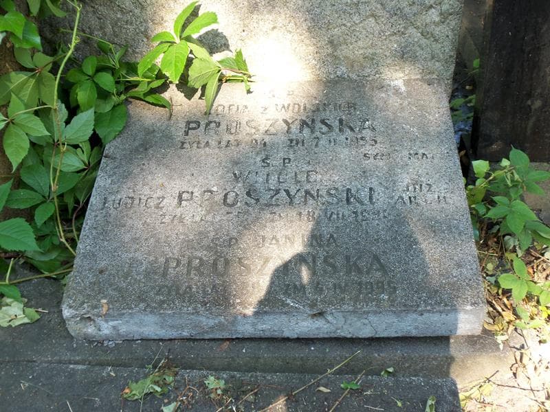 Zdjęcie grobu Witold Lubicz Prószyński (2)