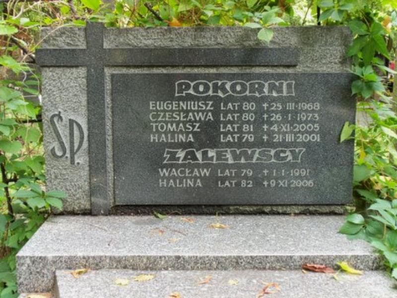 Zdjęcie grobu Czesława Pokorna (2)