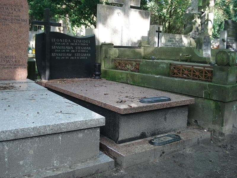 Zdjęcie grobu Leonida Szmidel (1)
