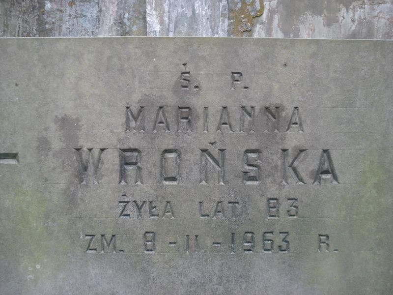 Zdjęcie grobu Marianna Wrońska (2)
