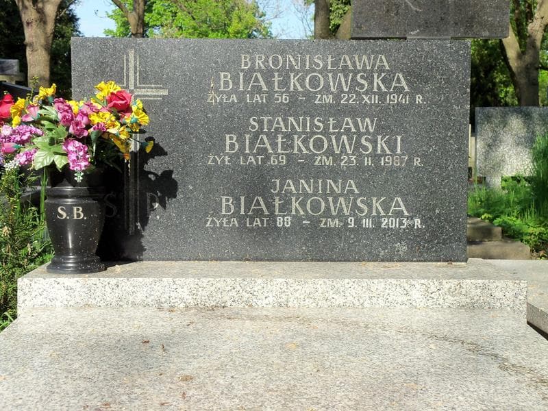 Zdjęcie grobu Bronisława Białkowska (2)