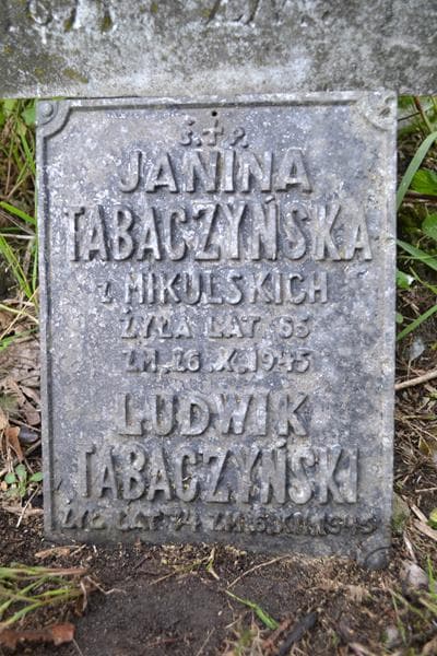 Zdjęcie grobu Ludwik Tabaczyński (2)