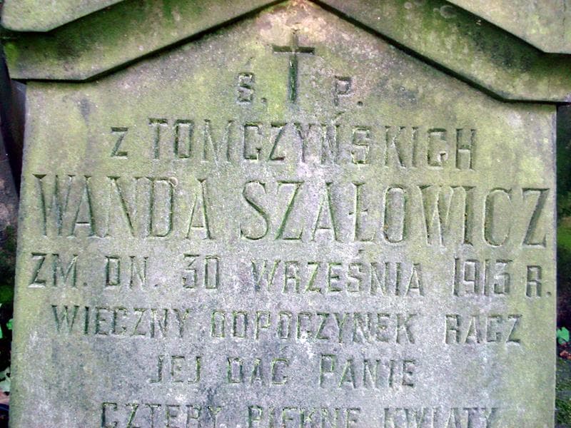 Zdjęcie grobu Wanda Szałowicz (2)