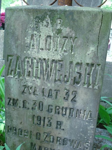 Zdjęcie grobu Alojzy Zachwejski (2)