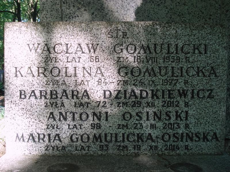 Zdjęcie grobu Wacław Gomulicki (2)