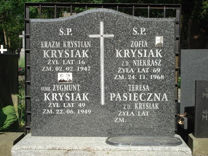 Zdjęcie grobu Erazm Krystian Krysiak (2)