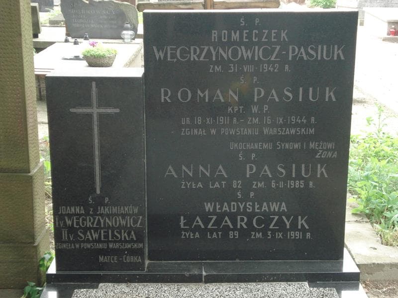 Zdjęcie grobu Romeczek Węgrzynowicz-Pasiuk (2)