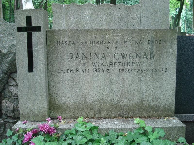 Zdjęcie grobu Janina Cwenar (1)