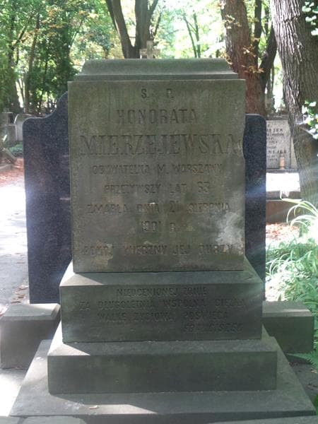 Zdjęcie grobu Honorata Mierzejewska (2)