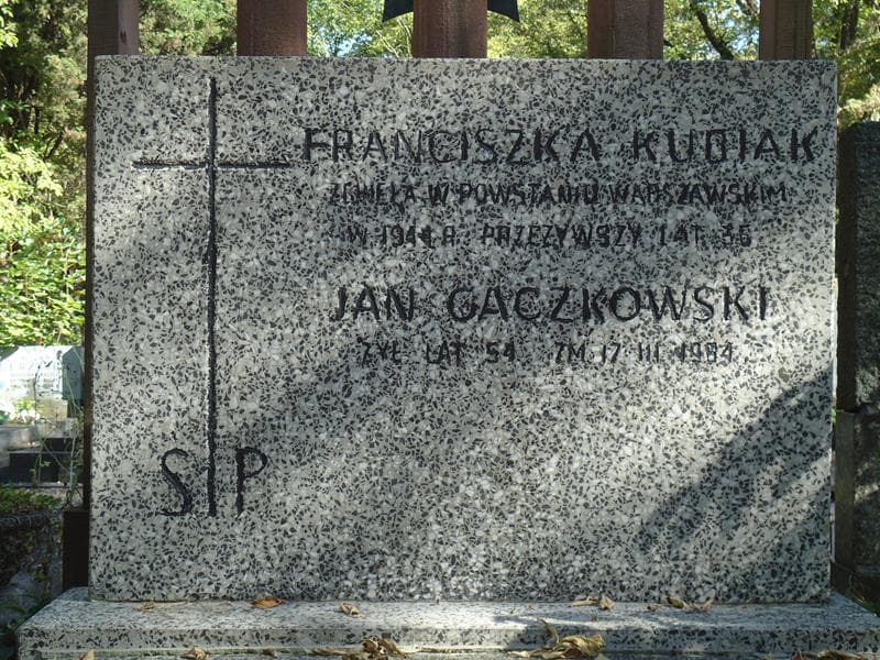 Zdjęcie grobu Franciszka Kudiak (2)