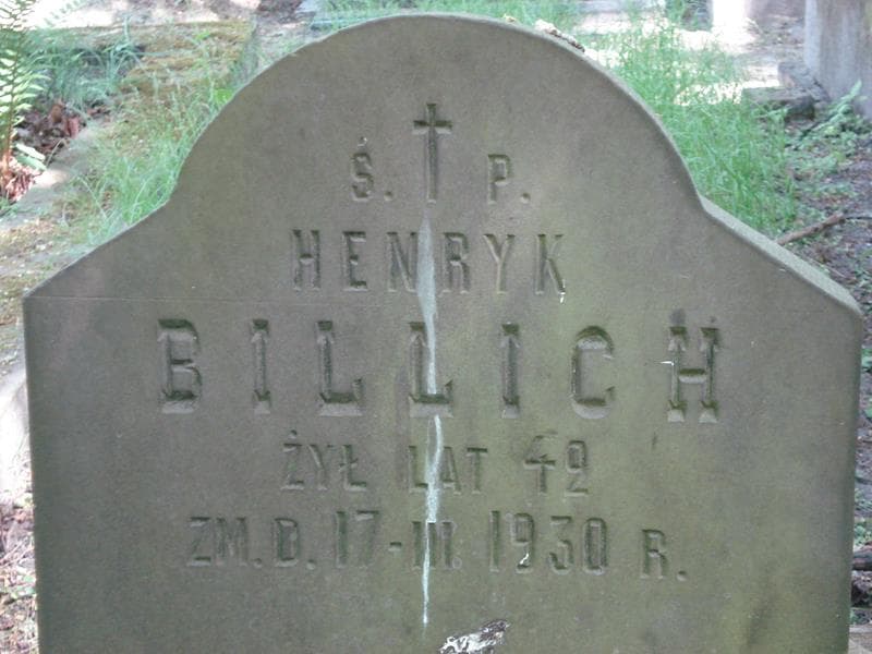 Zdjęcie grobu Henryk Billich (1)