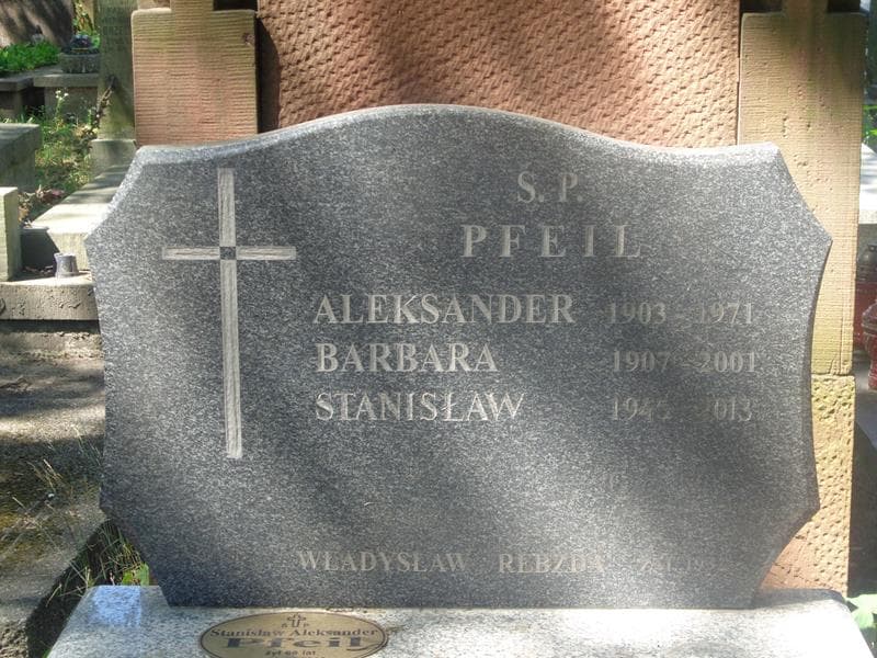 Zdjęcie grobu Stanisław Aleksander Pfeil (2)